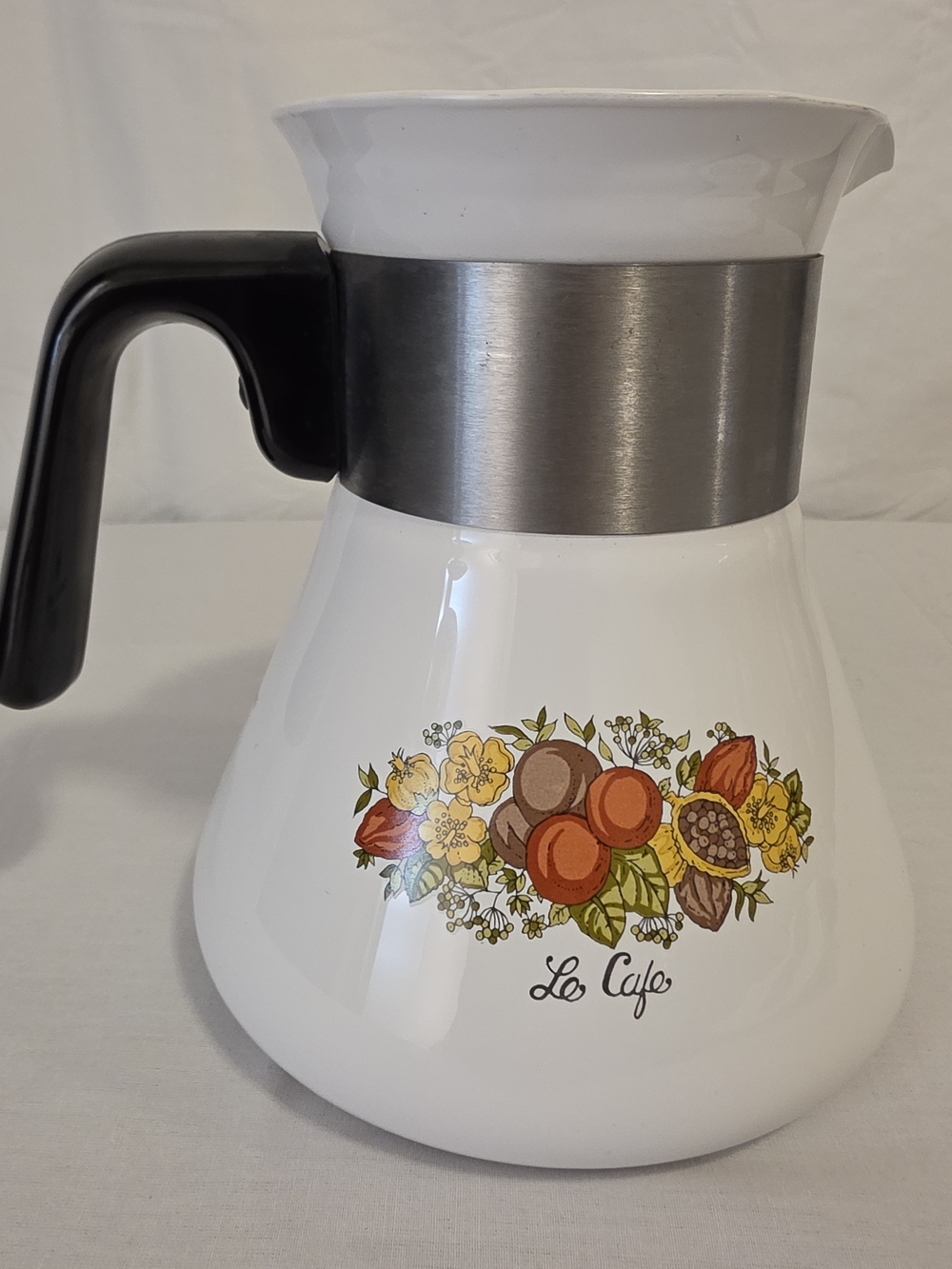 Vtg Corning Ware Spice Of Life Coffee Carafe 6 Cup P-106 No Lid